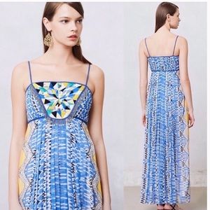 Anthro Ranna Gill Beaded Sunburst Maxi Dress S